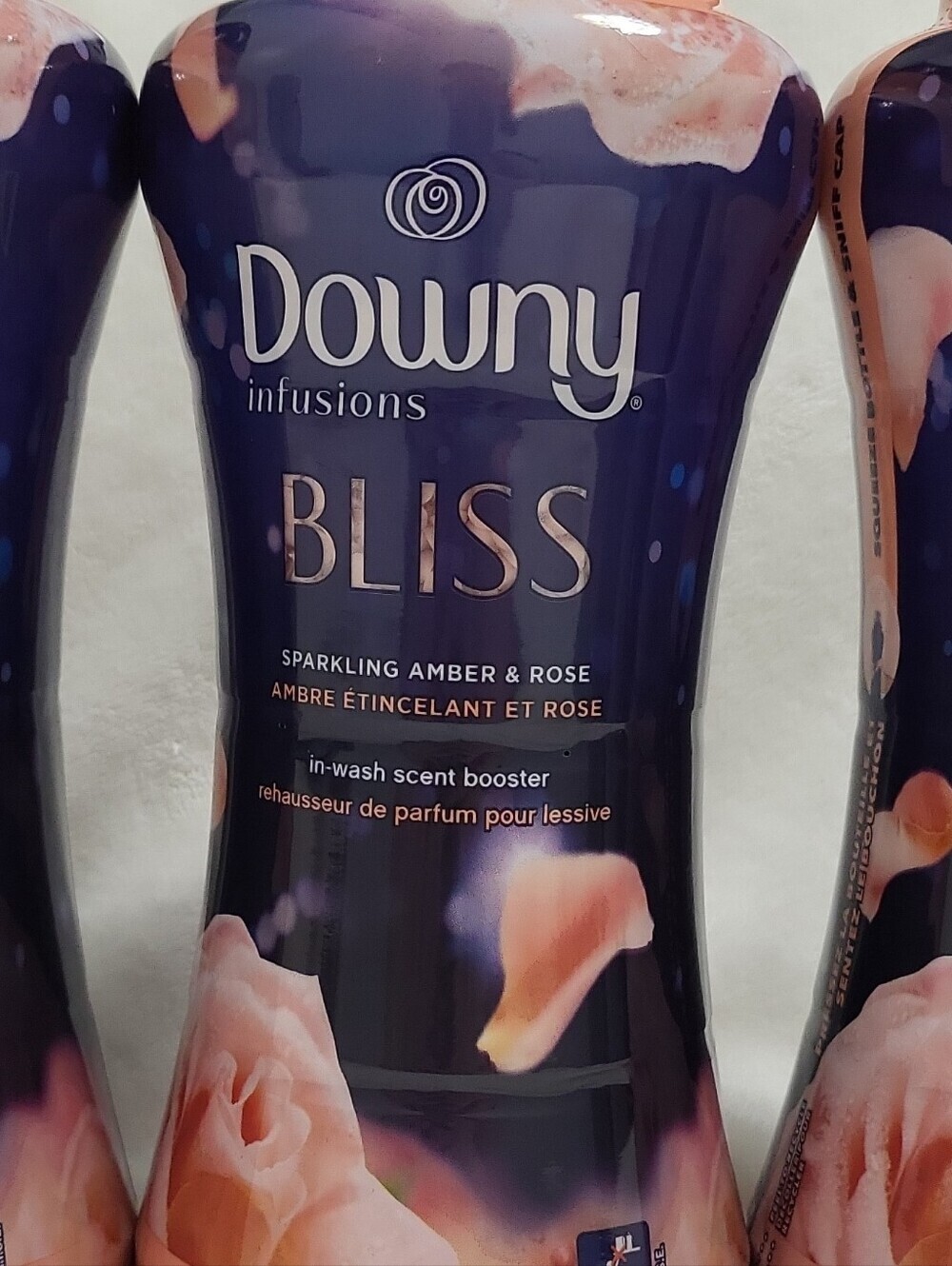4 Downy Infusions Bliss In-Wash Scent Booster Beads Amber & Rose 24.0 oz - Picture 9 of 16